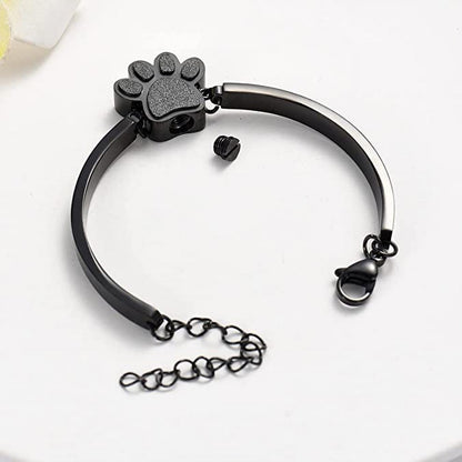 Joyería De Cremación De Mascotas Para Cenizas Para Perro/Gato, Pulsera De Urna De Recuerdo Para Mujer Y Hombres, Regalo Conmemorativo De Acero Inoxidable Para La Pérdida De Un Querido Amigo Peludo Con Kit De Relleno Y Caja De Regalo