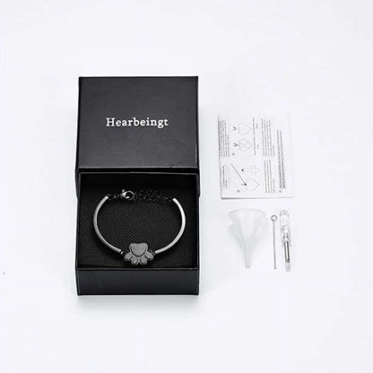 Joyería De Cremación De Mascotas Para Cenizas Para Perro/Gato, Pulsera De Urna De Recuerdo Para Mujer Y Hombres, Regalo Conmemorativo De Acero Inoxidable Para La Pérdida De Un Querido Amigo Peludo Con Kit De Relleno Y Caja De Regalo
